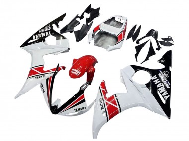 Carena Moto Yamaha YZF 600 R6 2005 - Bianco Nero Rosso Motul Fabbrica