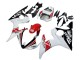 Carena Moto Yamaha YZF 600 R6 2005 - Bianco Nero Rosso Motul