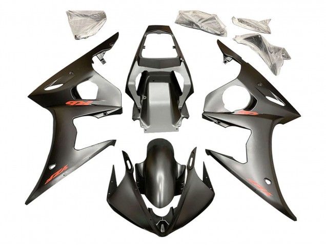 Carena Moto Yamaha YZF 600 R6 2005 - Nero Opaco Rosso