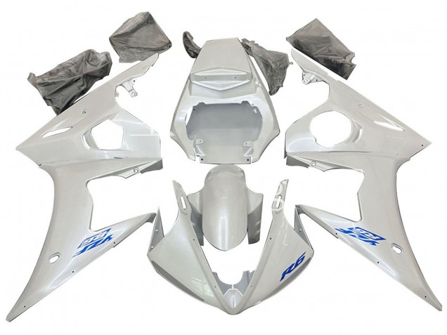 Carena Moto Yamaha YZF 600 R6 2005 - Bianco Blu