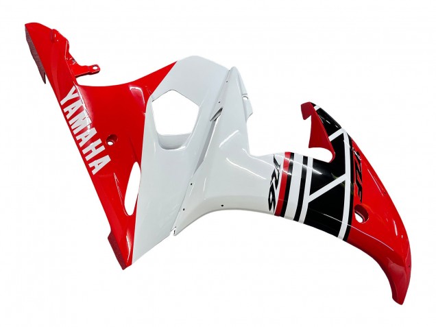 Carena Moto Yamaha YZF 600 R6 2005 - Bianco Rosso Nero Lucido
