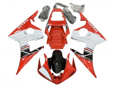 Carena Moto Yamaha YZF 600 R6 2005 - Bianco Rosso Nero Lucido Fabbrica