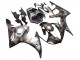Carena Moto Yamaha YZF 600 R6 2005 - Nero Opaco Grigio Geometrico