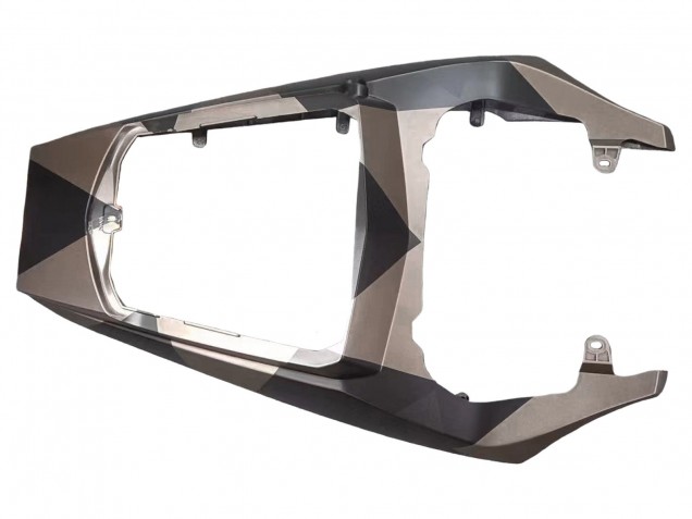 Carena Moto Yamaha YZF 600 R6 2005 - Nero Opaco Grigio Geometrico