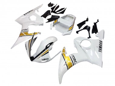 Carena Moto Yamaha YZF 600 R6 2005 - Bianco Oro Nero Fabbrica
