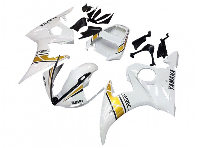 Carena Moto Yamaha YZF 600 R6 2005 - Bianco Oro Nero