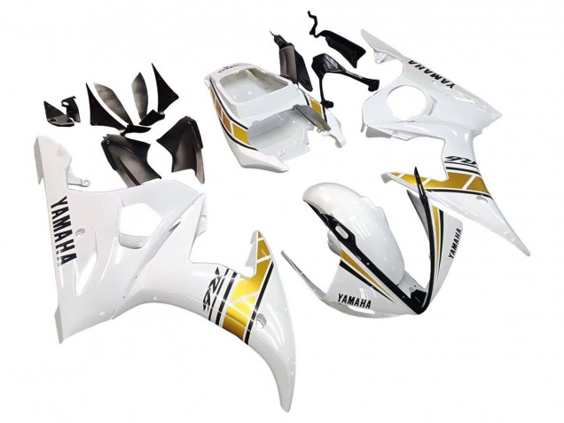 Carena Moto Yamaha YZF 600 R6 2005 - Bianco Oro Nero