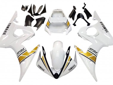 Carena Moto Yamaha YZF 600 R6 2005 - Bianco Oro Nero Fabbrica