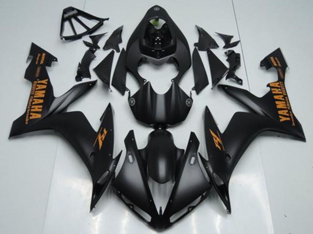 Carena Moto Yamaha YZF R1 2004-2006 - Nero Opaco Arancia