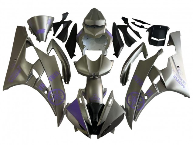 Carena Moto Yamaha YZF 600 R6 2006-2007 - Grigio Viola Motul