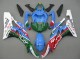 Carena Moto Yamaha YZF 600 R6 2006-2007 - Blu Verde Bianco Rosso Dunlop Michelin Motul