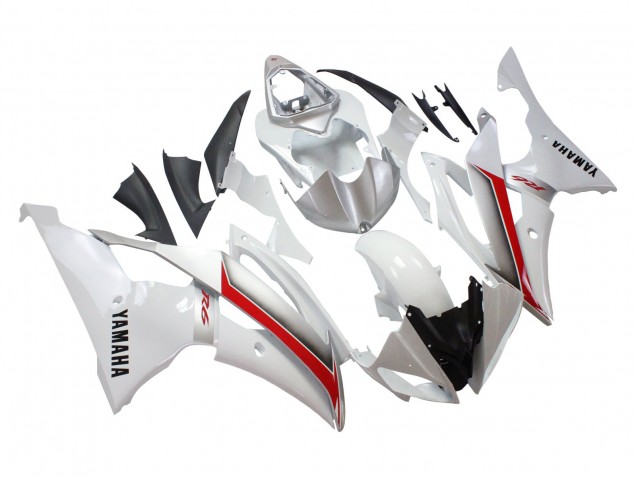 Carena Moto Yamaha YZF 600 R6 2008-2016 - Bianco Rosso