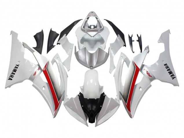Carena Moto Yamaha YZF 600 R6 2008-2016 - Bianco Rosso