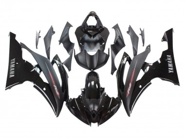Carena Moto Yamaha YZF 600 R6 2008-2016 - Nero Lucido Nero Opaco Fabbrica