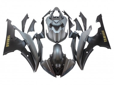 Carena Moto Yamaha YZF 600 R6 2008-2016 - Grigio Nero Opaco Oro Decals Fabbrica