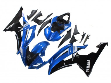 Carena Moto Yamaha YZF 600 R6 2008-2016 - Bianco Blu Nero Lucido Fabbrica