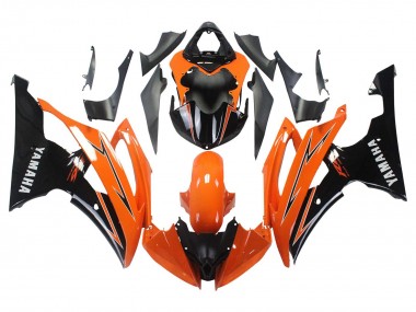 Carena Moto Yamaha YZF 600 R6 2008-2016 - Arancia Nero Fabbrica