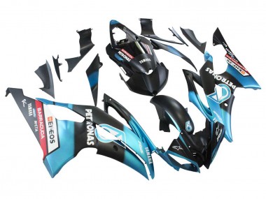 Carena Moto Yamaha YZF 600 R6 2008-2016 - Azzurro Chiaro Nero Opaco Petronas ENEOS Fabbrica
