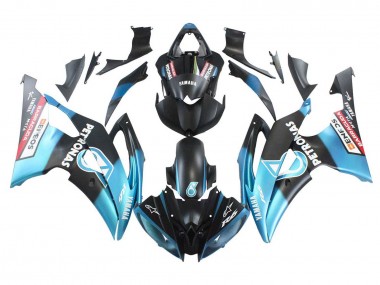 Carena Moto Yamaha YZF 600 R6 2008-2016 - Azzurro Chiaro Nero Opaco Petronas ENEOS Fabbrica