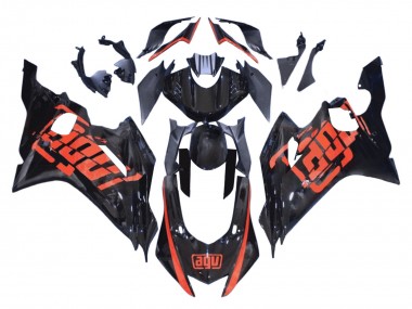 Carena Moto Yamaha YZF 600 R6 2008-2016 - Rosso Nero Lucido Fabbrica