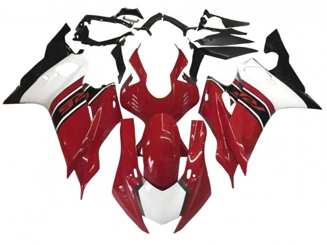 Kit Carene Moto ABS Yamaha YZF 600 R6 2017-2025 - Bianco Rosso Nero