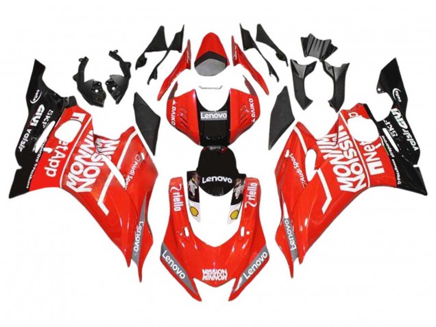 Carene Moto Yamaha YZF 600 R6 2017-2025 - Rosso Nero
