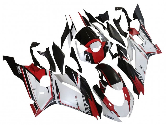 Carene Moto Yamaha YZF 600 R6 2017-2025 - Bianco Rosso Nero Semakin Didepan