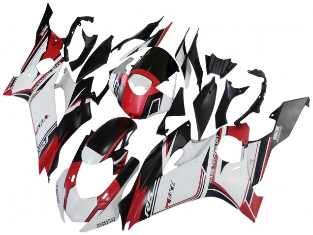 Carene Moto Yamaha YZF 600 R6 2017-2025 - Bianco Rosso Nero Semakin Didepan