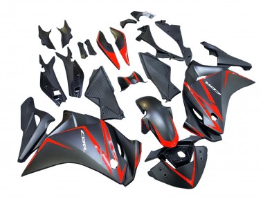 Carena Moto Honda CBR250RR 2011-2015 - Nero Opaco Rosso Banda Fabbrica