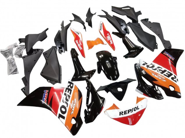 Carena Moto Honda CBR250RR 2011-2015 - Arancia Bianco Rosso Nero Lucido HRC Repsol