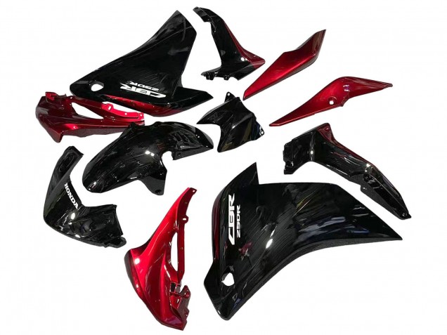 Carena Moto Honda CBR250RR 2011-2015 - Nero Lucido Rosso