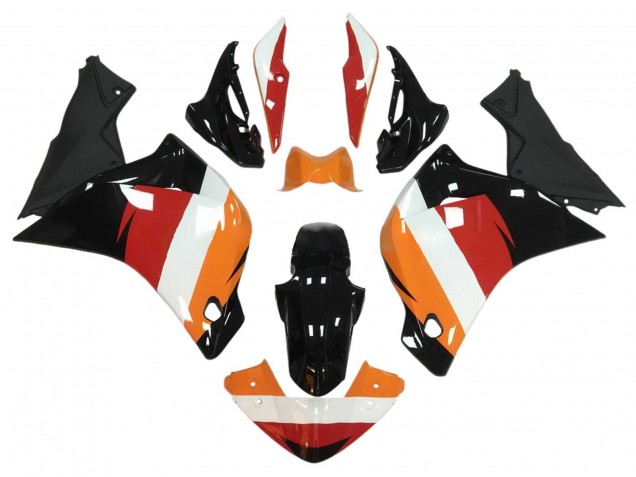 Carena Moto Honda CBR250RR 2011-2015 - Arancia Bianco Rosso Nero Lucido