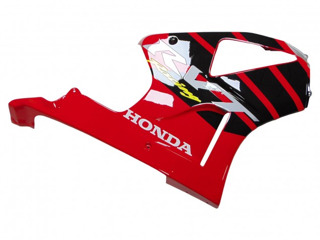 Carena Moto Honda VTR1000 2000-2006 - Argento Rosso Nero Banda Corsa