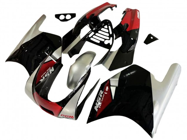 Carena Moto Honda NSR250R 1988-1989 - Argento Rosso Nero Lucido