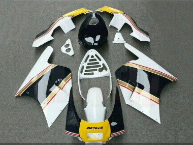 Carena Moto Honda NSR250R 1988-1989 - Bianco Giallo Oro Nero Lucido Fabbrica