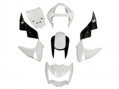 Carena Moto Kawasaki Z1000 2003-2006 - Bianco Nero Lucido Fabbrica
