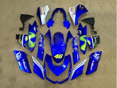Carena Moto Kawasaki Z1000 2010-2013 - Bianco Blu Giallo Mostro Fabbrica