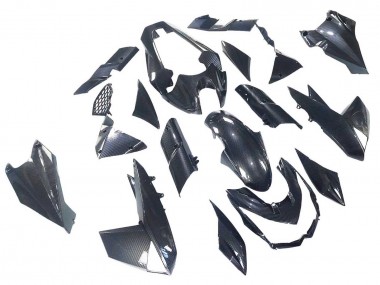 Carena Moto Kawasaki Z1000 2010-2013 - Nero Fibra di Carbonio Fabbrica