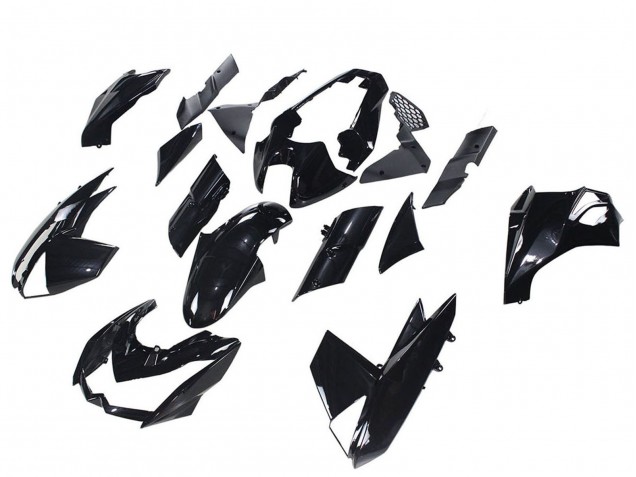 Carena Moto Kawasaki Z1000 2010-2013 - Nero Lucido