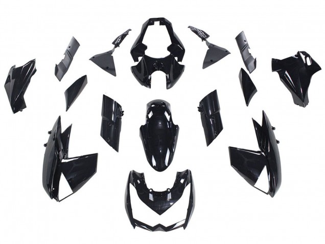Carena Moto Kawasaki Z1000 2010-2013 - Nero Lucido