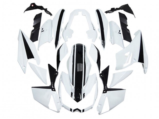 Carena Moto Kawasaki Z1000 2010-2013 - Bianco Nero