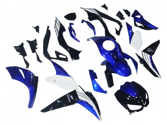 Carena Moto Kawasaki Z1000 2014-2019 - Bianco Blu Nero