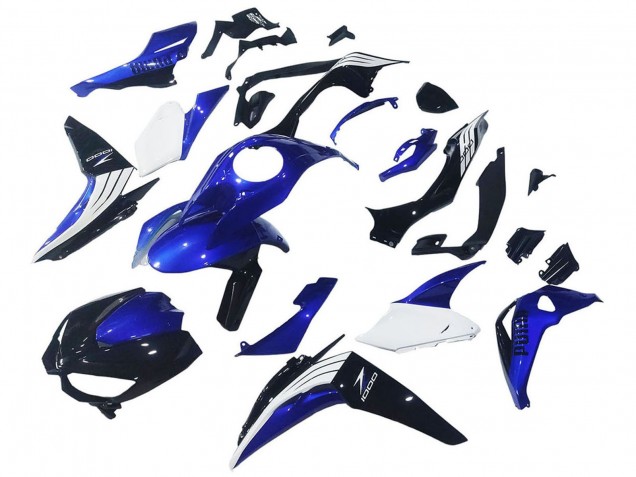 Carena Moto Kawasaki Z1000 2014-2019 - Bianco Blu Nero