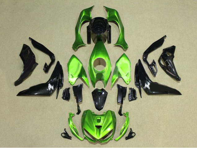 Carena Moto Kawasaki Z1000 2014-2019 - Verde Nero Lucido