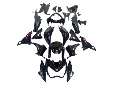Carena Moto Kawasaki Z800 2013-2018 - Nero Lucido Rosso Fabbrica