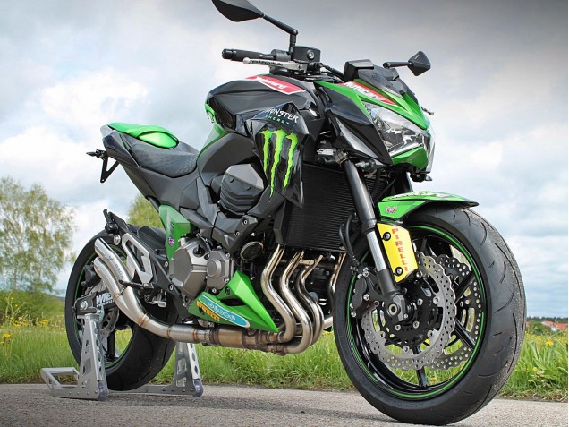 Carena Moto Kawasaki Z800 2013-2018 - Verde Nero Lucido Rosso Giallo