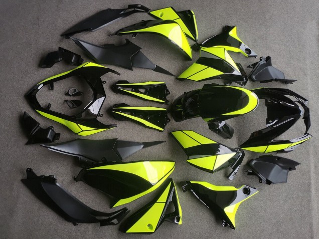 Carena Moto Kawasaki Z800 2013-2018 - Nero Lucido Neon Giallo