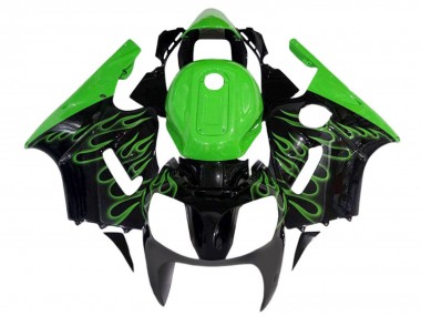 Carene Moto Kawasaki ZX12R  2000-2001 - Nero Lucido Verde Fiamma Fabbrica
