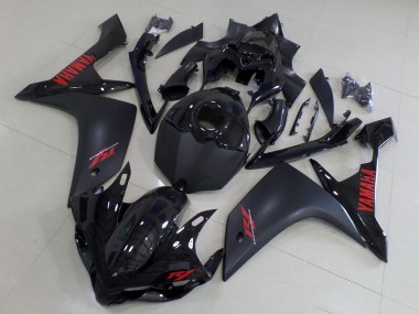 Carena Moto Yamaha YZF R1 2007-2008 - Nero Lucido Nero Opaco Rosso Fabbrica