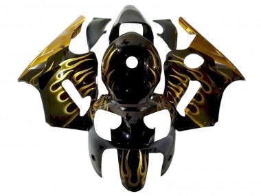 Carena Moto Kawasaki ZX12R 2000-2001 - Nero Lucido Oro Fiamma Fabbrica